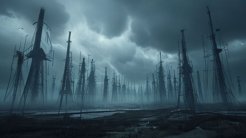The Colossal Antenna Array in Gakona, Alaska