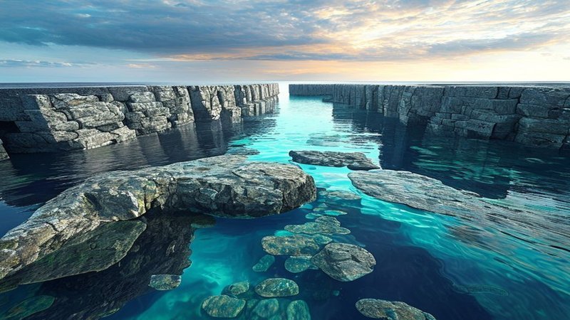 The Impossible Foundation: Basalt Columns and Coral Support